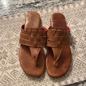 BED|STU Tan Leather Sandals